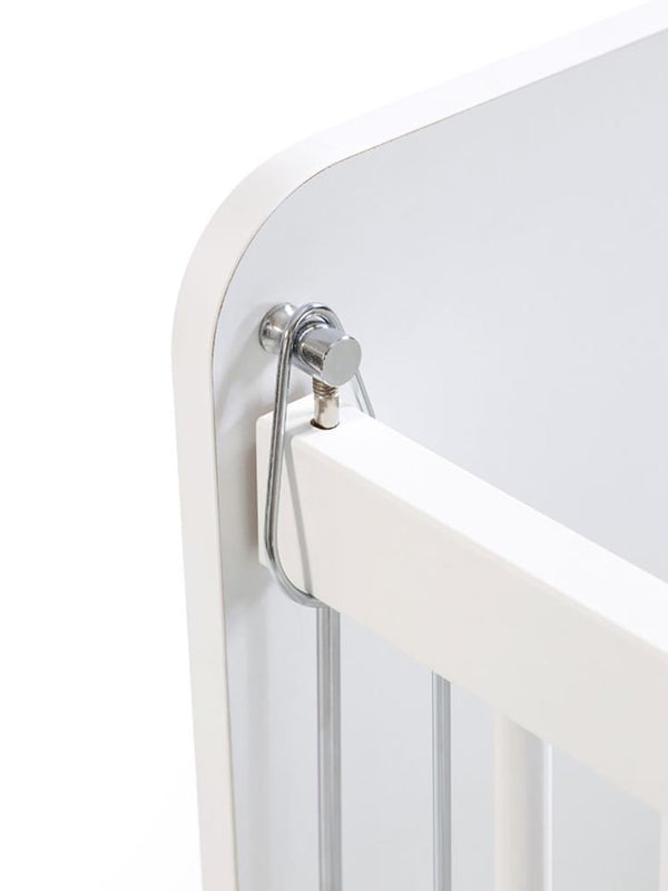 Babywhen Sallanan ve Tekerlekli Başucu Beşiği 60x120 cm-Beyaz