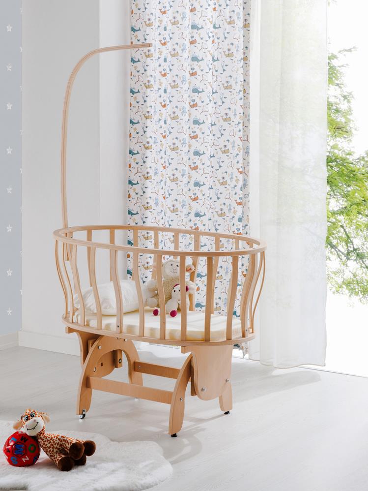 Babywho Prato Doğal Ahşap Sepet Beşik 50x90 cm