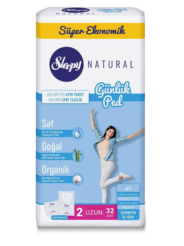 Sleepy Günlük Ped Super Uzun 32'li