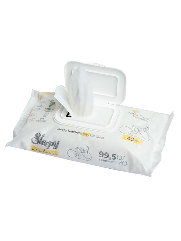 Sleepy Natural Yenidoğan Islak Pamuklu Bambu Havlu 12x40