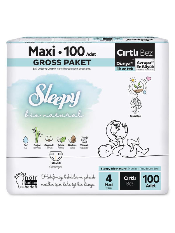 Sleepy Bio naturel Gross Maxi 100'lü