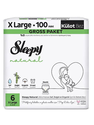 Sleepy Külot Bez Mega Paket 6 Numara XLarge 100 Adet