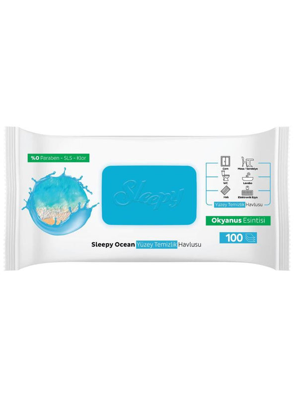 Sleepy Yüzey Temizleme Okyanus Esintisi 100'lü