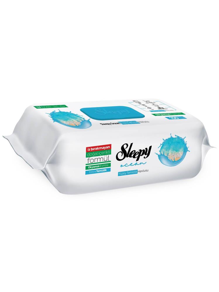 Sleepy Yüzey Temizleme Okyanus Esintisi 100'lü