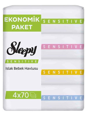 Sleepy Sensitive Islak Bebek Havlusu 4x70