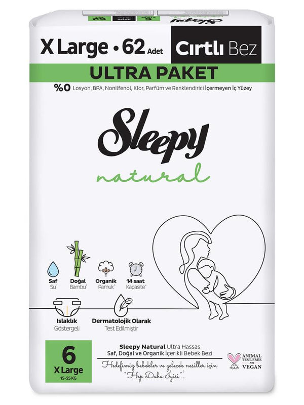 Sleepy Natural Ultra Xl 62 adet