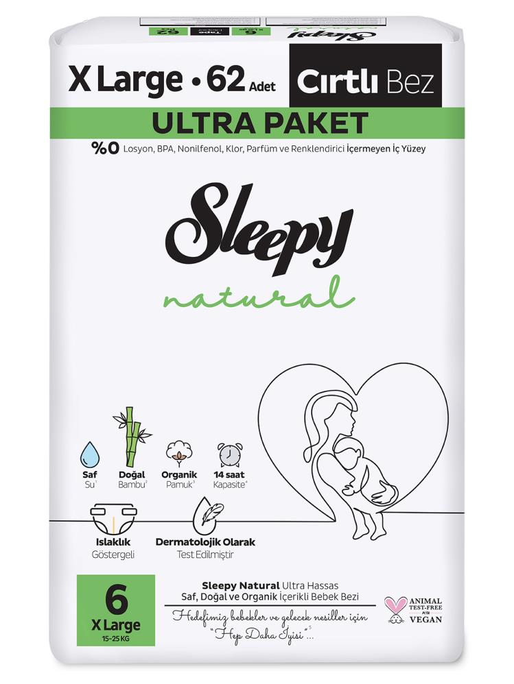 Sleepy Natural Ultra Xl 62 adet