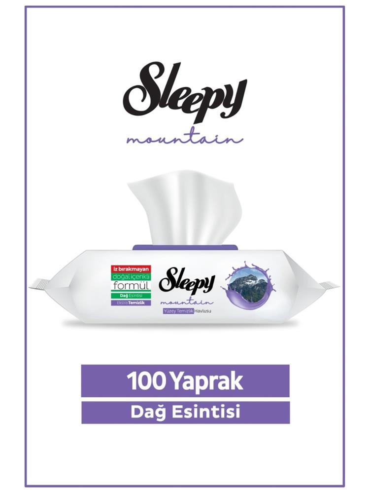 Sleepy Yüzey Temizleme Dağ Esintisi 100 'Lü