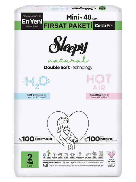 Sleepy Natural Double Soft Fırsat Paket 2 Beden 48 Adet – Civilim.com