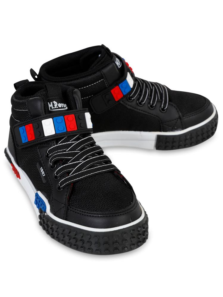 Mpone Ft Sports Casual Erkek Çocuk Spor Ayakkabı 31-35 Numara - Siyah