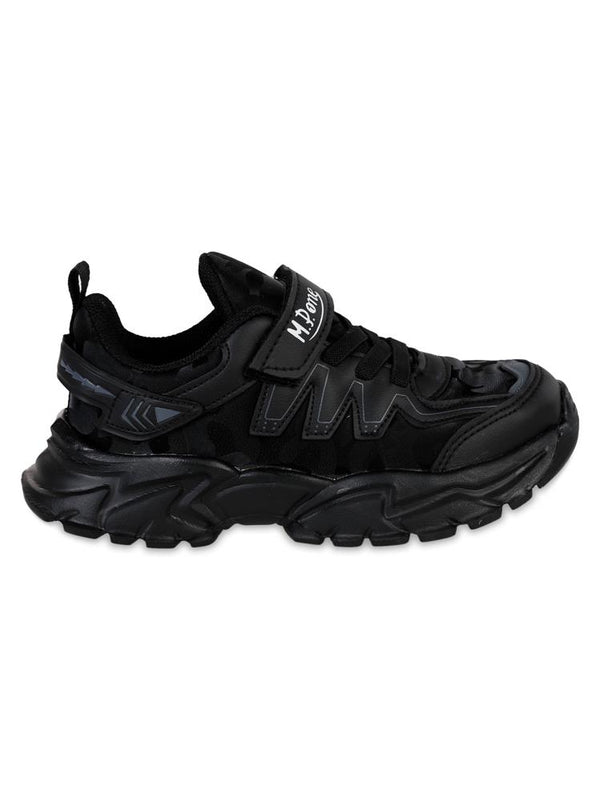 Mpone Ft Sports Casual Erkek Çocuk Spor Ayakkabı 31-35 Numara - Siyah