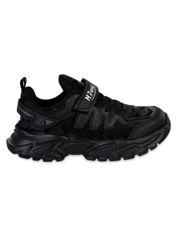 Mpone Ft Sports Casual Erkek Çocuk Spor Ayakkabı 31-35 Numara - Siyah