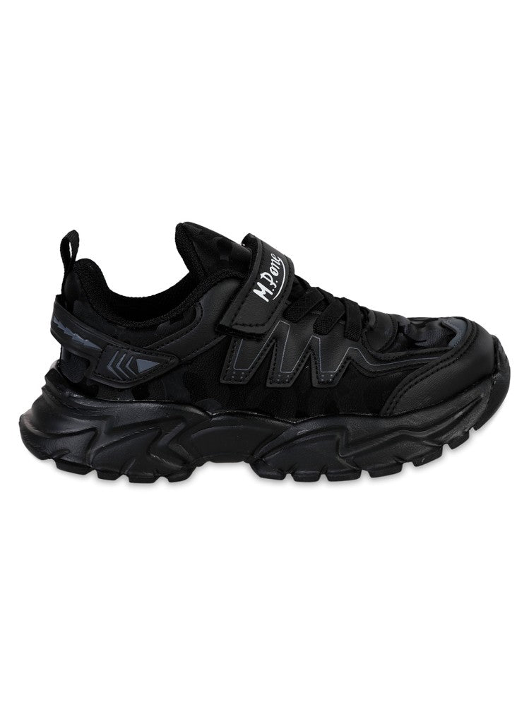 Mpone Ft Sports Casual Erkek Çocuk Spor Ayakkabı 31-35 Numara - Siyah