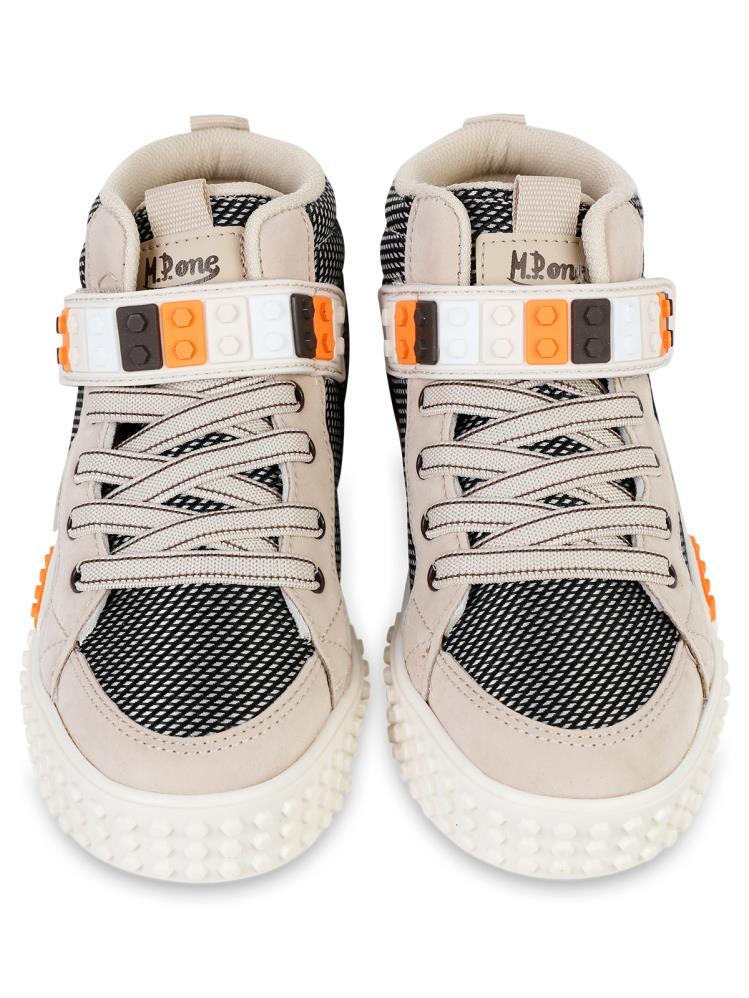 Mpone Ft Sports Casual Erkek Çocuk Spor Ayakkabı 31-35 Numara - Bej