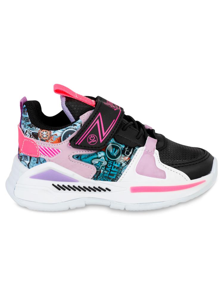 Mpone Pt Sports Casual Kız Çocuk Spor Ayakkabı 26-30 Numara - Siyah