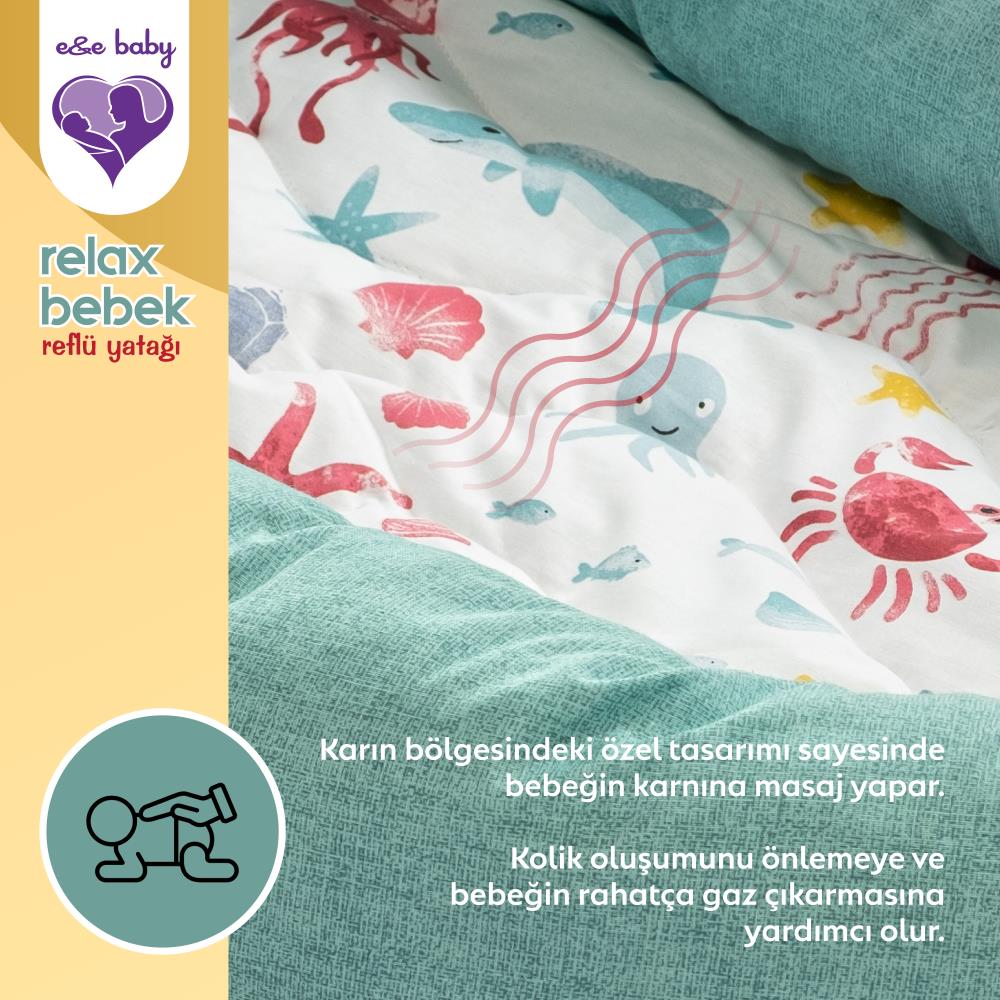 E&E Baby Masajlı Relax Pilli Bebek Reflü Yatağı