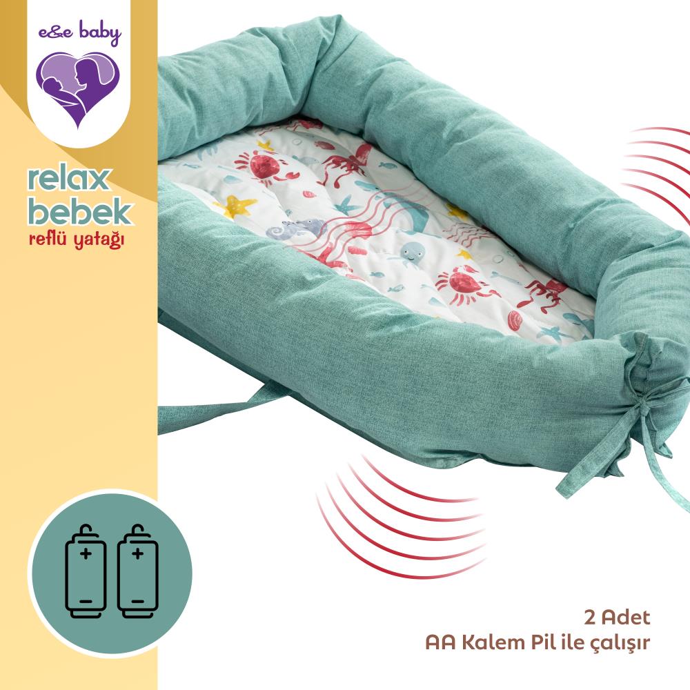 E&E Baby Masajlı Relax Pilli Bebek Reflü Yatağı