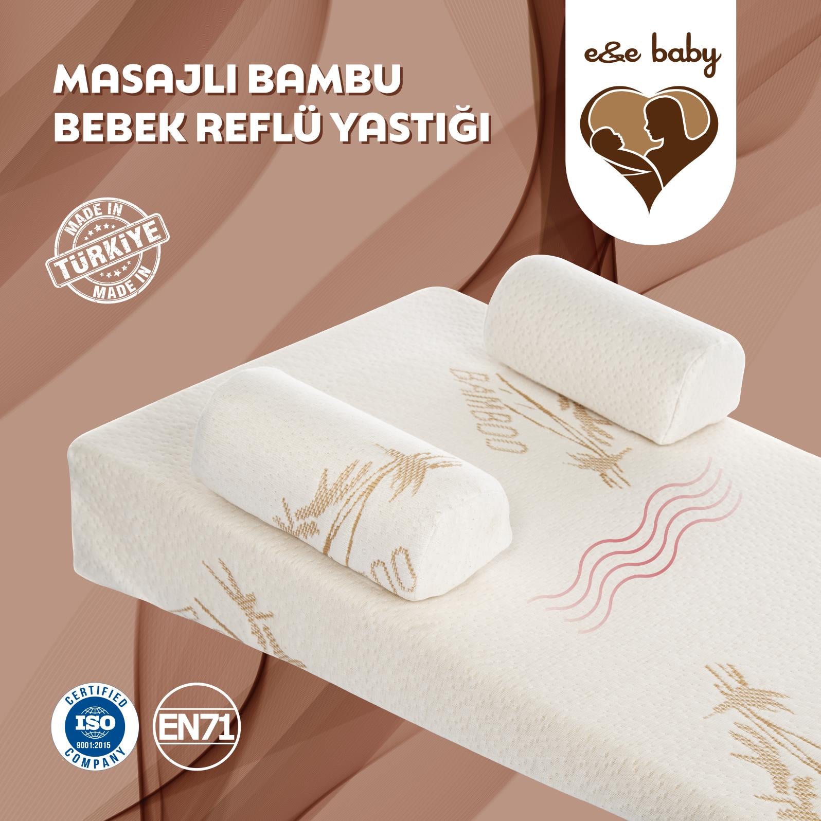 E&E Baby Masajlı Bambu Reflü Yatağı