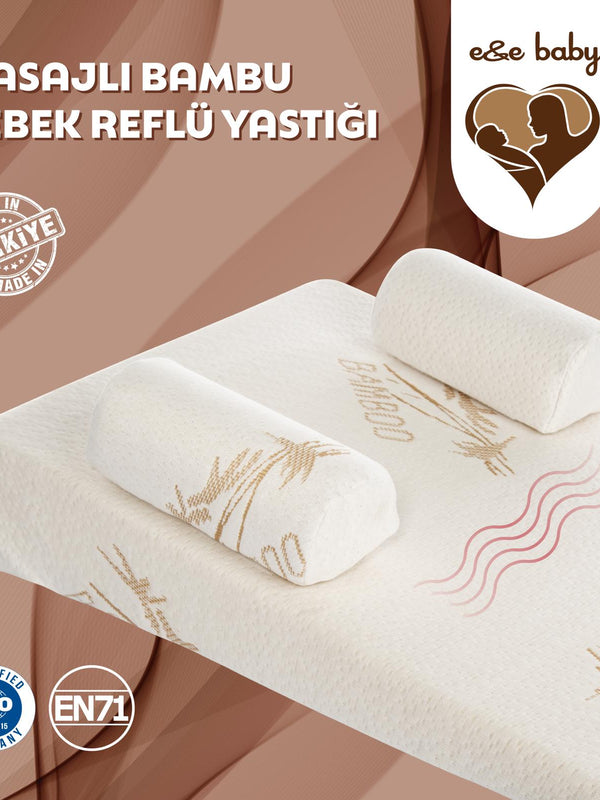 E&E Baby Masajlı Bambu Reflü Yatağı