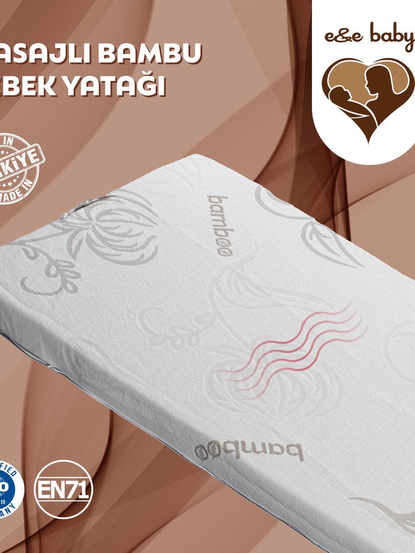 E&E Baby Masaj Yapan Bambu Bebek Yatağı 60x120