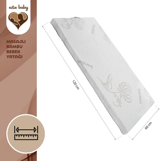 E&E Baby Masaj Yapan Bambu Bebek Yatağı 60x120