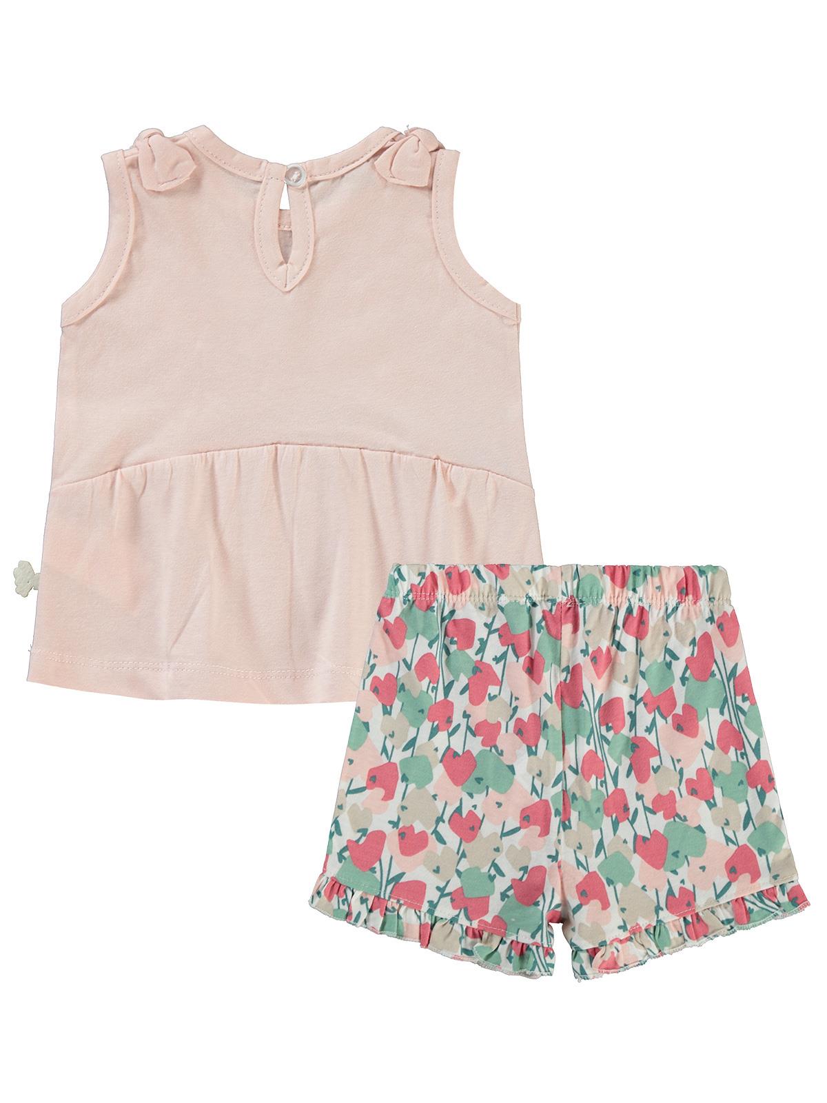 Miniworld Lover Şortlu 6-18 Ay Takım - Pudra