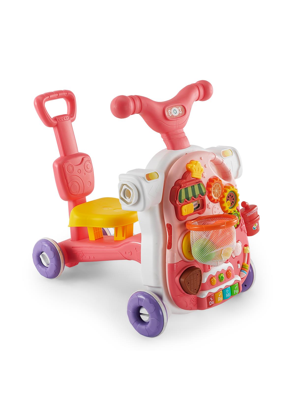 Baby2Go 5'i 1 Arada Çok Fonksiyonlu Yürüteç - Pembe