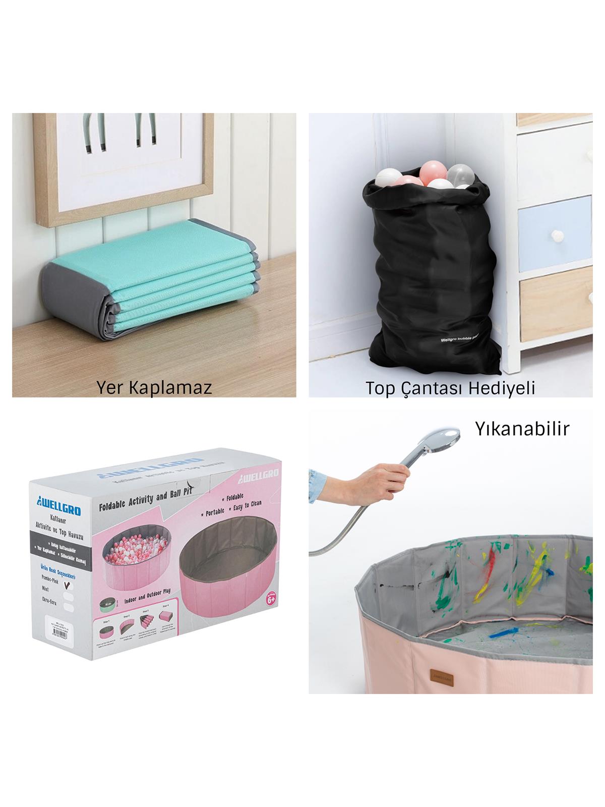 Wellgro150 Toplu Top Havuzu - Pembe