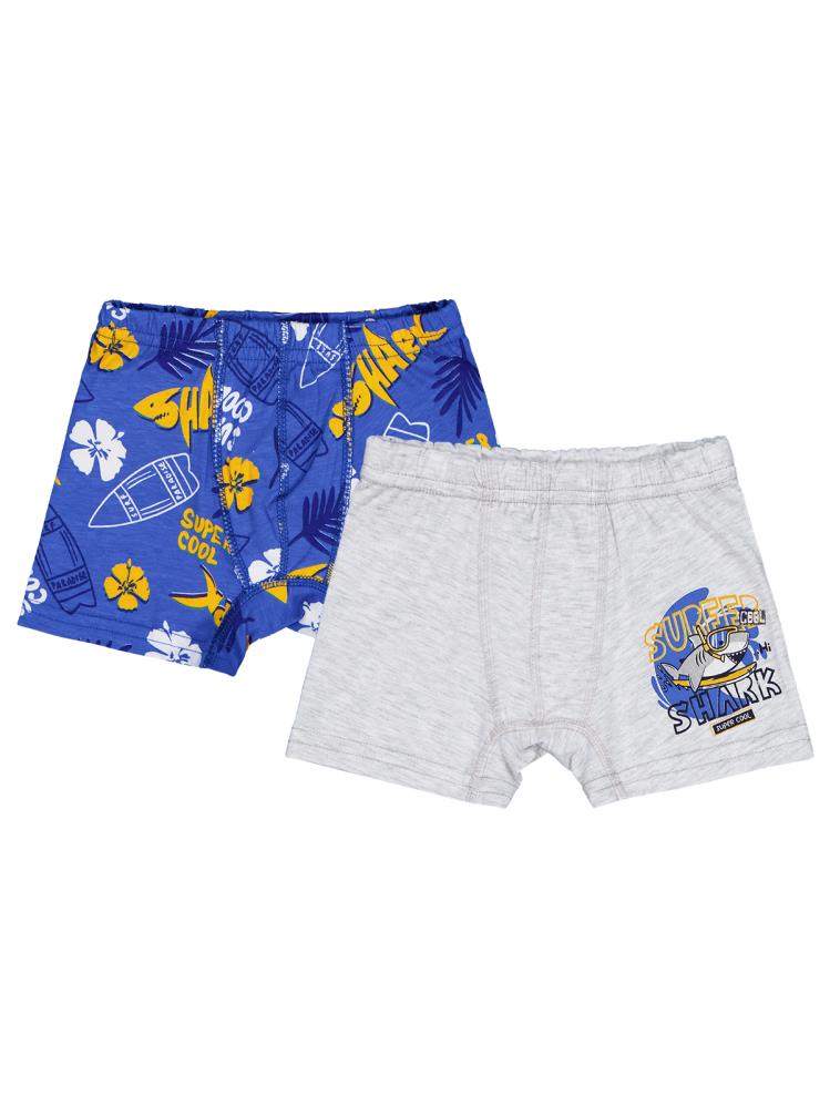 Domi Kids Shark  2-8 Yaş Erkek Çocuk 2'li Boxer