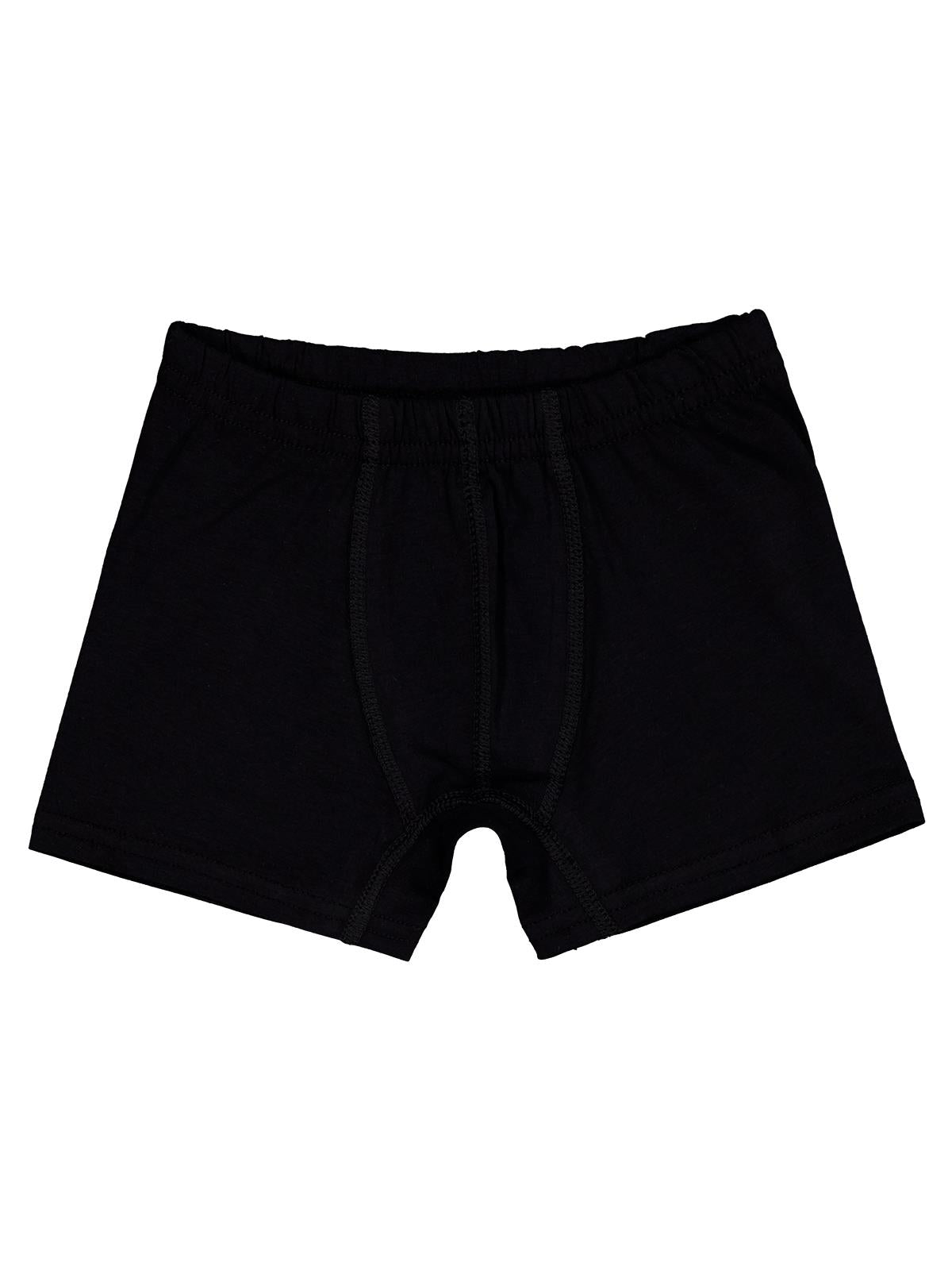 Domi Kids Gri-Siyah Erkek Çocuk 2'li Boxer | Likralı Süprem | Okul Kreş ve Günlük Kullanım
