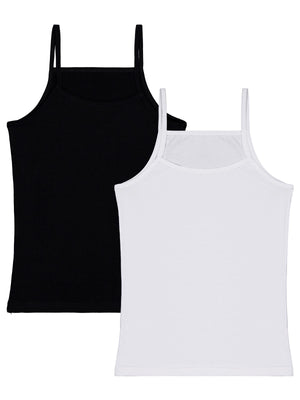 Domi Kids Siyah-Beyaz 2-8 Yaş Kız Çocuk 2'li Atlet