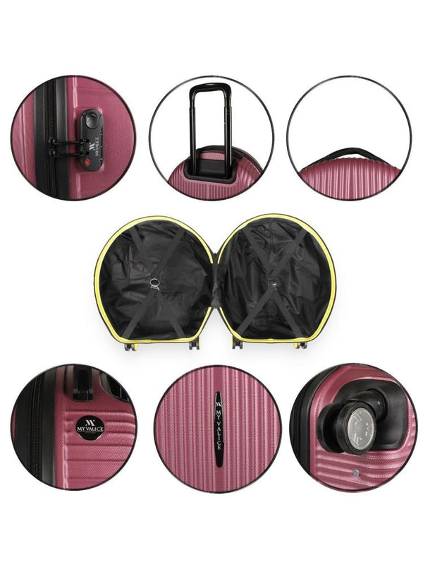 My Valice Bubble Abs Yuvarlak Valiz - Sarı