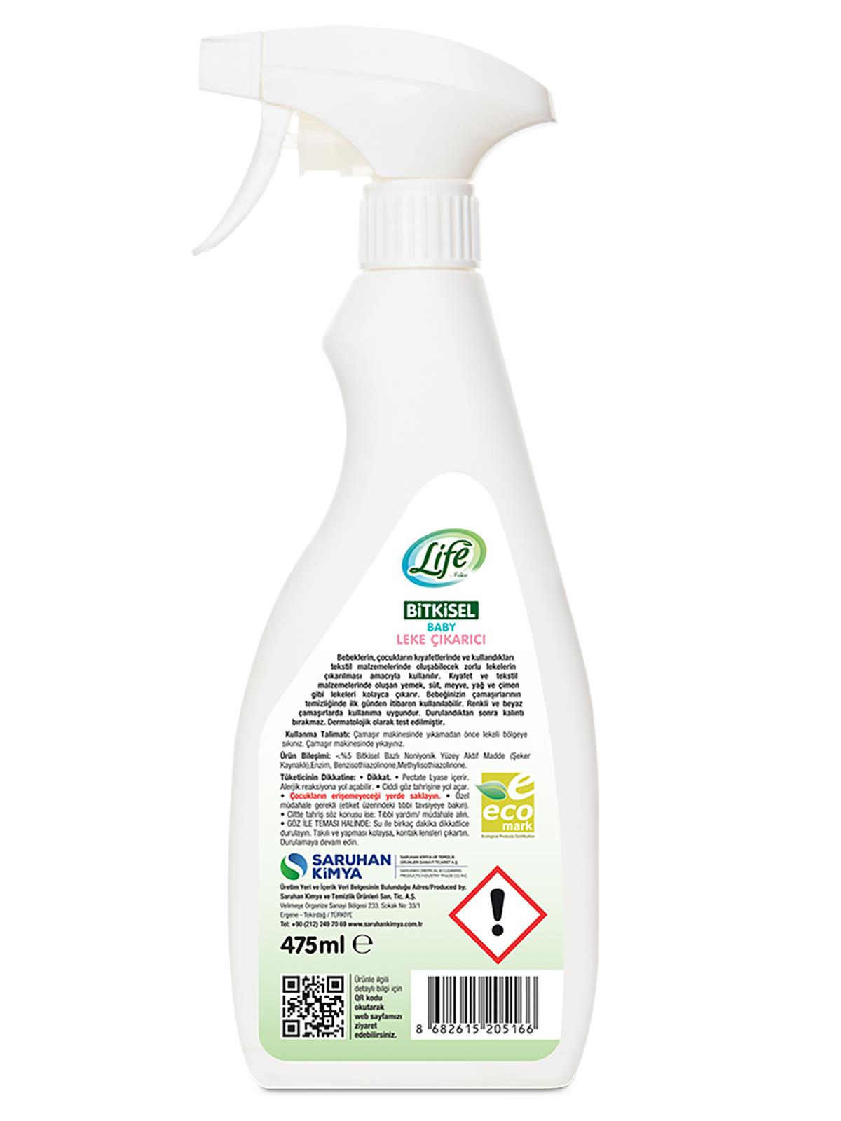 Life By Fakir Bitkisel Bebek Leke Çıkarıcı 475 Ml