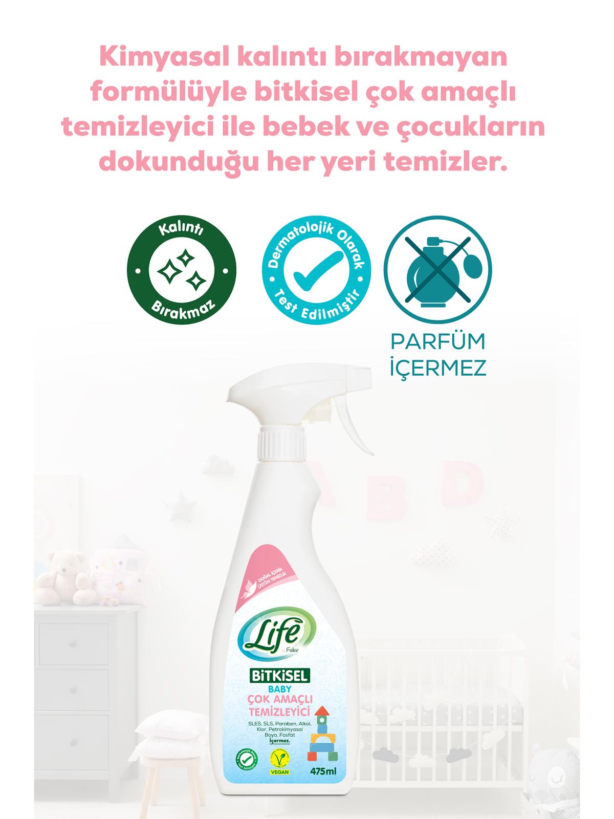 Life by Fakir Bitkisel Bebek Çok Amaçlı Temizleyici 475 Ml