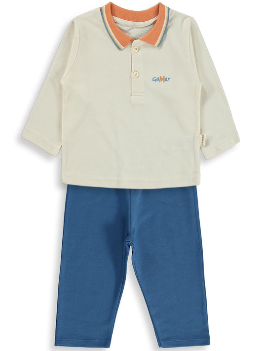Bebbek Polo Pike Polo Yaka 2-5 Yaş Takım - Lacivert