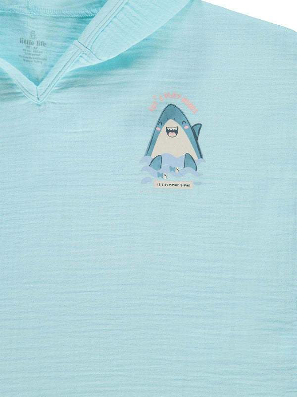 Minidamla Little Life Erkek Bornoz - Mavi