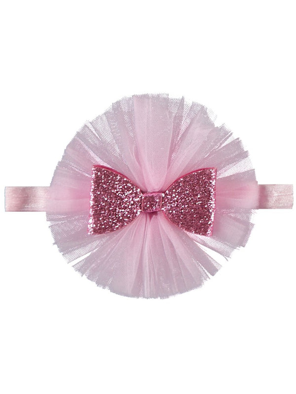 Civil Tüllü Fiyonk Saç Bandana - Pembe