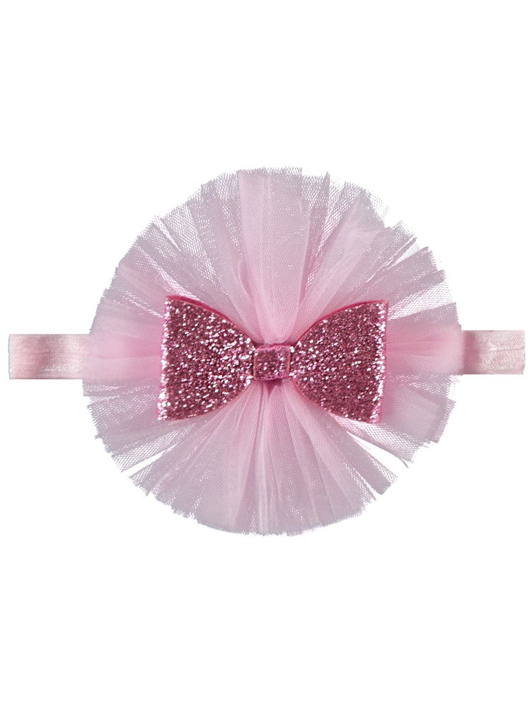 Civil Tüllü Fiyonk Saç Bandana - Pembe