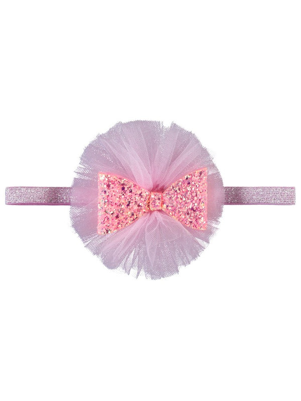 Civil Tüllü Fiyonk Saç Bandana - Pembe