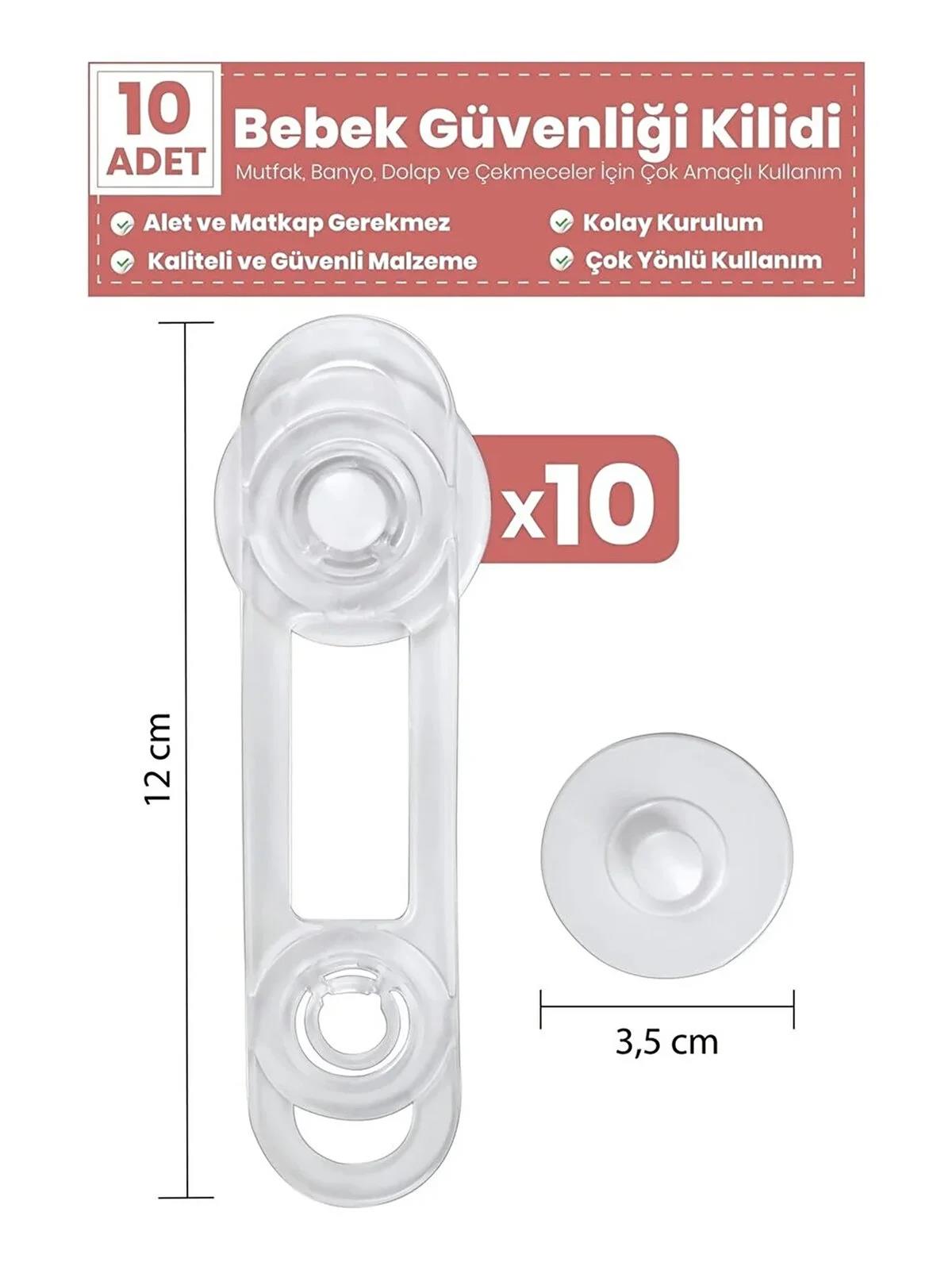 İdeal Baby Mini Çok Amaçlı Kilit 10'lu