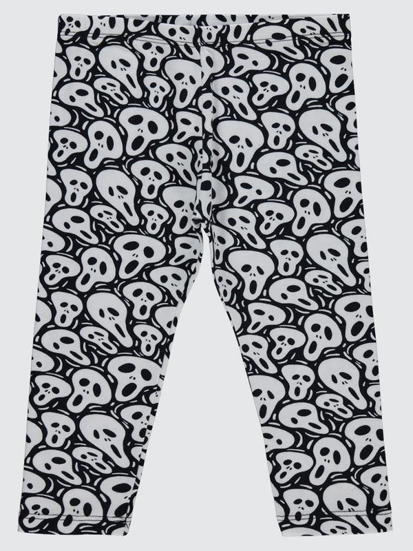Lovetti Monochrome Scream Desen 9-12 Yaş Kapri - Beyaz