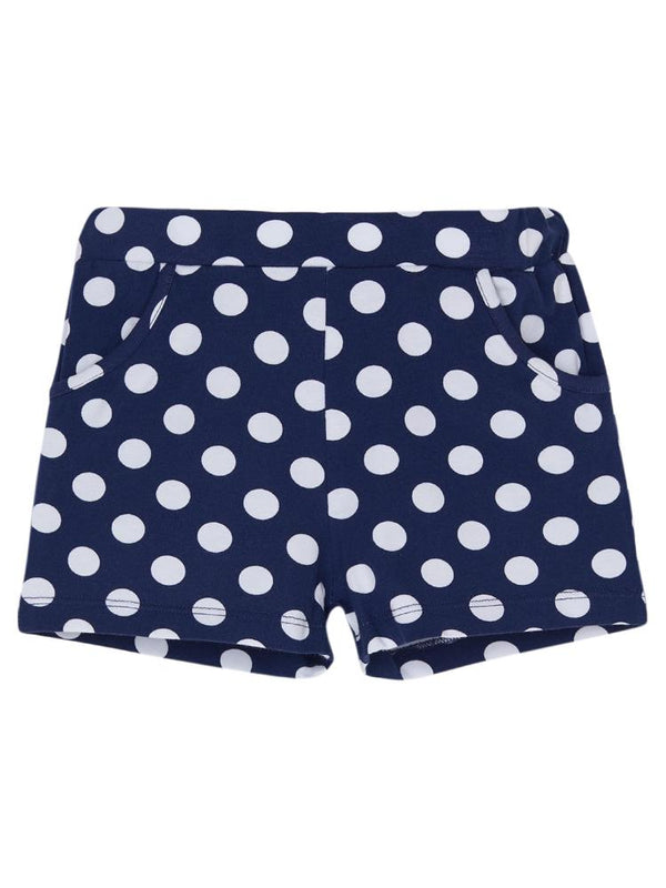 Lovetti Polka-Dot Desen 1-4 Yaş Şort - Lacivert