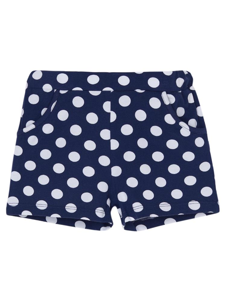 Lovetti Polka-Dot Desen 1-4 Yaş Şort - Lacivert