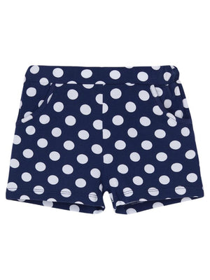 Lovetti Polka-Dot Desen 1-4 Yaş Şort - Lacivert