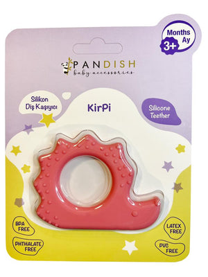 Pandish Kirpi Silikon Diş Kaşıyıcı - Pembe