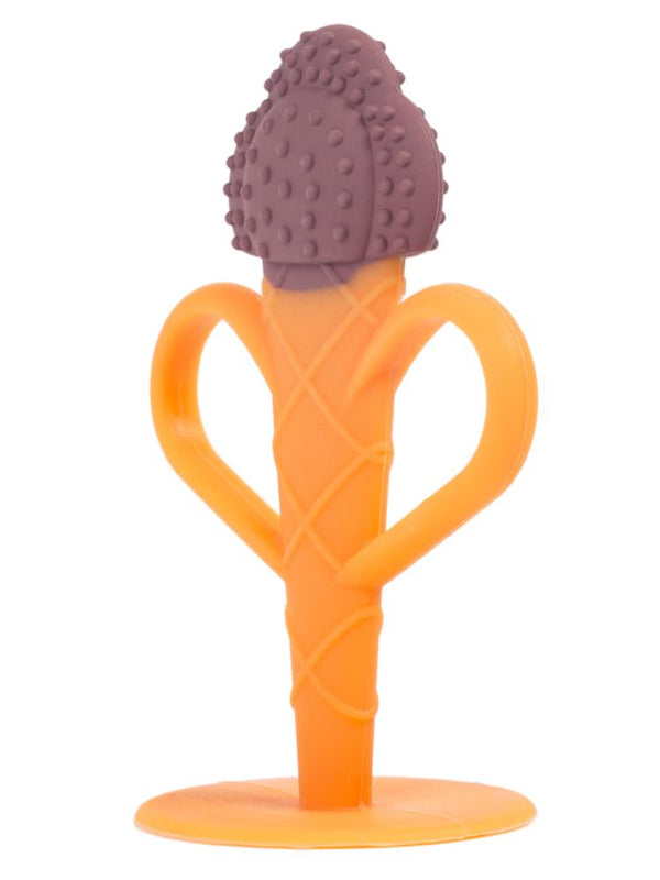 Pandish Ice Ice Baby Silikon Diş Kaşıyıcı - Kahverengi