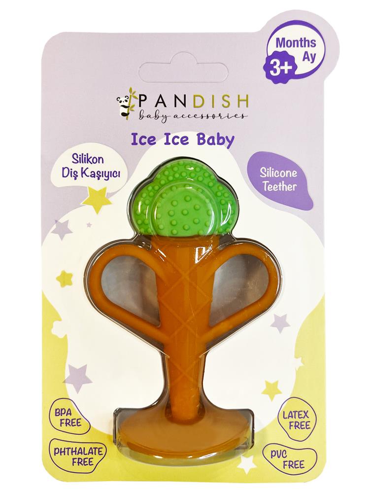 Pandish Ice Ice Baby Silikon Diş Kaşıyıcı - Yeşil