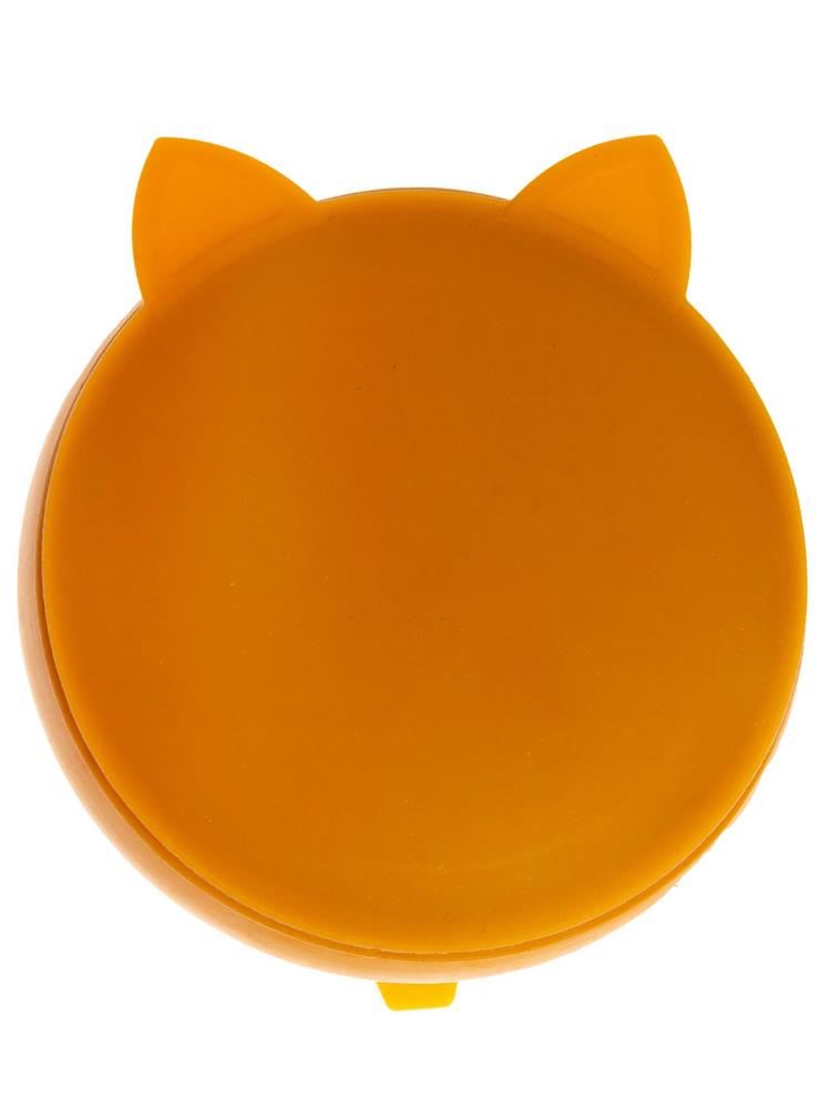 Pandish KitTen Vakum Tabanlı Kapaklı Silikon Kase - Kahverengi