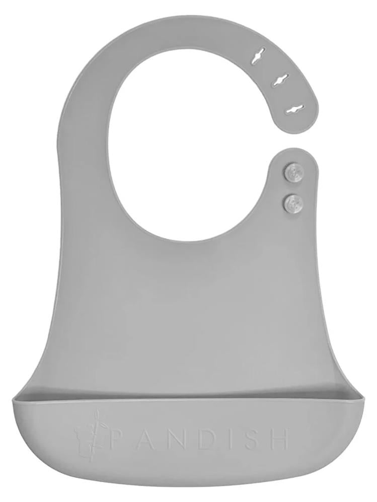 Pandish Silikon Mama Önlüğü - Gri