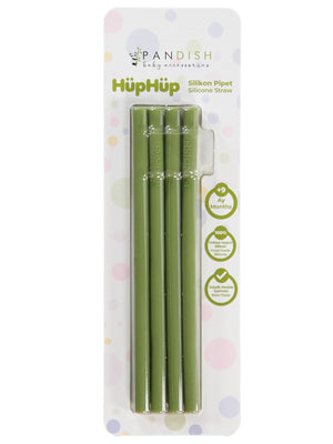 Pandish HüpHüp 4lü Silikon Pipet - Yeşil